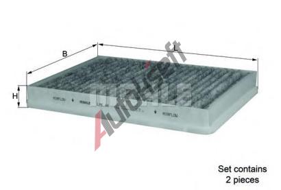 MAHLE Filtr vzduchu v interiru MAO LAK 44, LAK 44