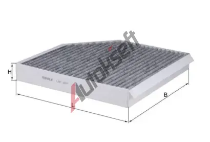 MAHLE Filtr - vzduch v interiru MAO LAK 667, LAK 667