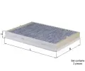 Filtr vzduchu v interiru MAHLE ‐ MAO LAK 73/S