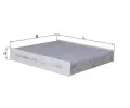 MAHLE Filtr vzduchu v interiru MAO LAK 923, LAK 923