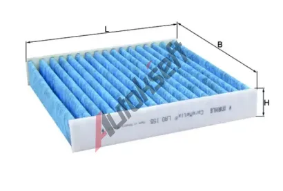 MAHLE Filtr vzduchu v interiru MAO LAO 155, LAO 155
