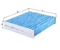 MAHLE Filtr vzduchu v interiru ‐ MAO LAO 251