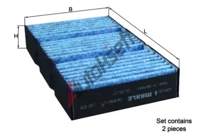 MAHLE Filtr vzduchu v interiru MAO LAO 878/S, LAO 878/S