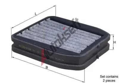 MAHLE Filtr vzduchu v interiru MAO LKK 165/S, LKK 165/S