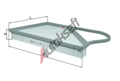 MAHLE Vzduchov filtr MAO LX 1091, LX 1091