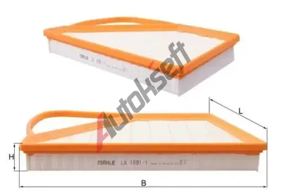 MAHLE Vzduchov filtr MAO LX 1091/1, LX 1091/1