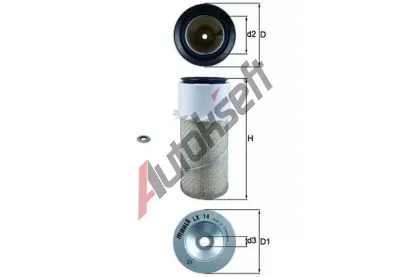 MAHLE Vzduchov filtr MAO LX 14, LX 14