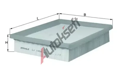 MAHLE Vzduchový filtr MAO LX 1458, LX 1458 MAHLE Vzduchový filtr MAO LX 1458, LX 1458
