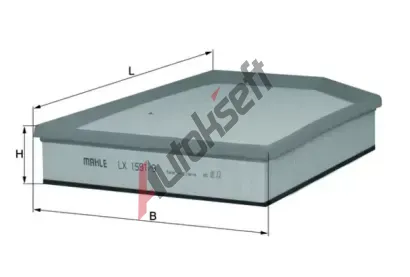 MAHLE Vzduchov filtr MAO LX 1591/9, LX 1591/9