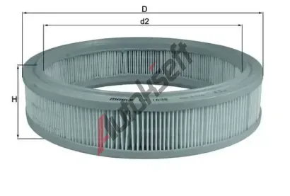 MAHLE Vzduchov filtr MAO LX 1638, LX 1638
