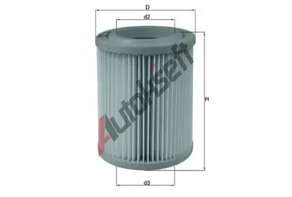 MAHLE Vzduchov filtr MAO LX 1768, LX 1768