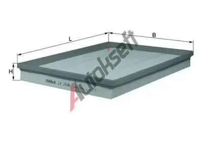 MAHLE Vzduchov filtr MAO LX 2036, LX 2036