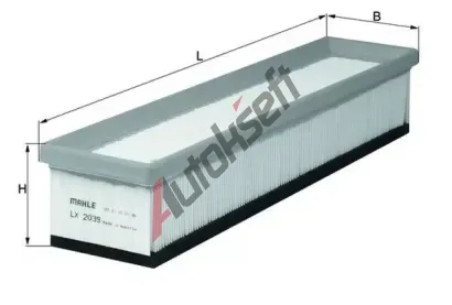 MAHLE Vzduchov filtr MAO LX 2039, LX 2039