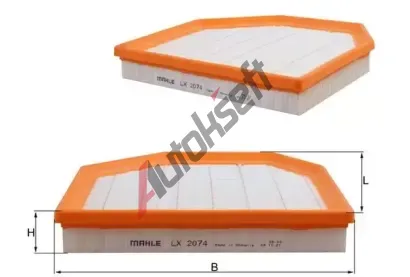 MAHLE Vzduchov filtr MAO LX 2074, LX 2074