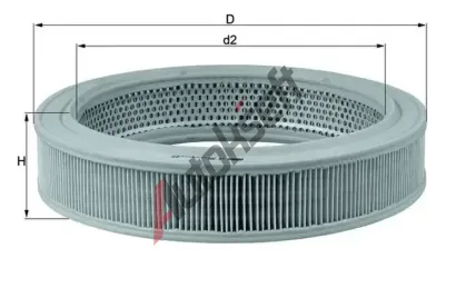 MAHLE Vzduchov filtr MAO LX 208, LX 208