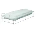 MAHLE Vzduchov filtr ‐ MAO LX 2634