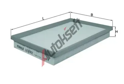 MAHLE Vzduchov filtr MAO LX 2992, LX 2992