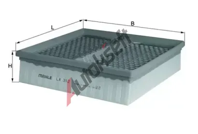 MAHLE Vzduchov filtr MAO LX 312, LX 312