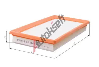 MAHLE Vzduchov filtr MAO LX 3148, LX 3148