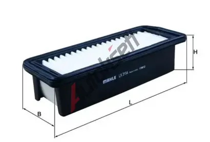 MAHLE Vzduchový filtr MAO LX 3154, LX 3154 MAHLE Vzduchový filtr MAO LX 3154, LX 3154