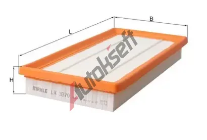 MAHLE Vzduchov filtr MAO LX 3370, LX 3370