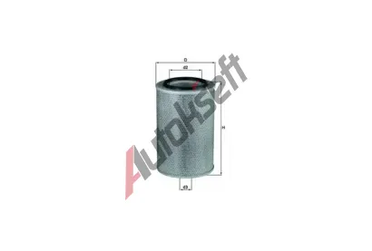 MAHLE Vzduchový filtr MAO LX 345, LX 345 MAHLE Vzduchový filtr MAO LX 345, LX 345