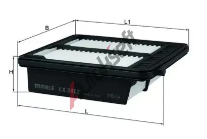 MAHLE Vzduchov filtr MAO LX 3462, LX 3462