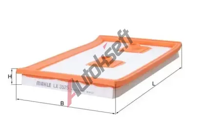 MAHLE Vzduchov filtr MAO LX 3525, LX 3525