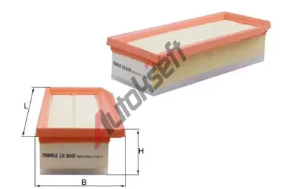 MAHLE Vzduchov filtr MAO LX 3542, LX 3542