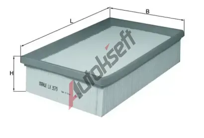 MAHLE Vzduchov filtr MAO LX 3579, LX 3579