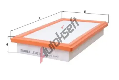 MAHLE Vzduchov filtr MAO LX 3811, LX 3811