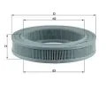 Vzduchov filtr MAHLE ‐ MAO LX 386