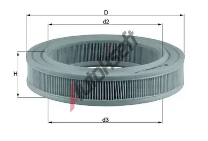 MAHLE Vzduchov filtr MAO LX 386, LX 386