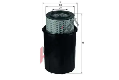 MAHLE Vzduchov filtr MAO LX 388, LX 388