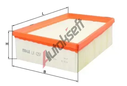 MAHLE Vzduchov filtr MAO LX 4297, LX 4297