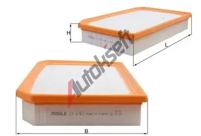 MAHLE Vzduchov filtr MAO LX 4783, LX 4783