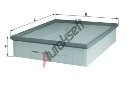 MAHLE Vzduchov filtr MAO LX 511/1, LX 511/1