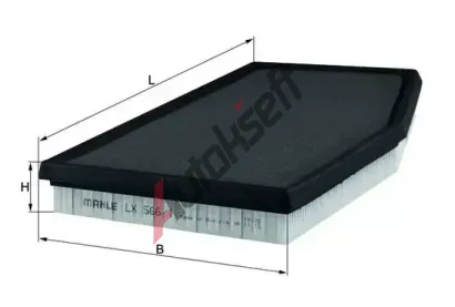 MAHLE Vzduchový filtr MAO LX 566/1, LX 566/1  MAHLE Vzduchový filtr MAO LX 566/1, LX 566/1