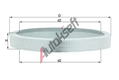 MAHLE Vzduchov filtr MAO LX 61, LX 61