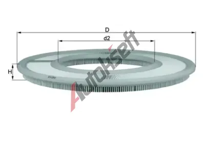 MAHLE Vzduchový filtr MAO LX 66, LX 66 MAHLE Vzduchový filtr MAO LX 66, LX 66