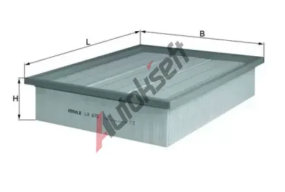 MAHLE Vzduchov filtr MAO LX 678, LX 678