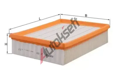 MAHLE Vzduchov filtr MAO LX 691, LX 691