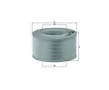 Vzduchov filtr MAHLE ‐ MAO LX 720