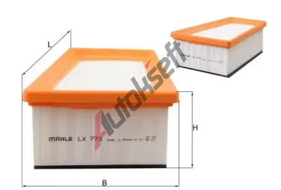 MAHLE Vzduchov filtr MAO LX 773, LX 773