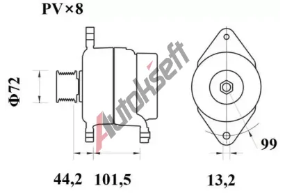 MAHLE Alterntor MAO MG 1019, MG 1019