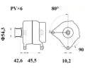 MAHLE Alternátor MAO MG 1066, MG 1066