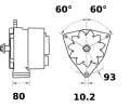MAHLE Alterntor ‐ MAO MG 493