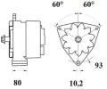 MAHLE Alterntor MAO MG 773, MG 773