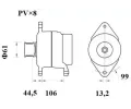 MAHLE Alterntor MAO MG 802, MG 802