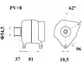 MAHLE Alterntor MAO MG 812, MG 812